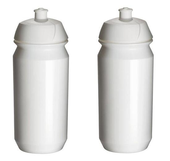 Trinkflasche - 2x 500ml - Shiva - Weiß - Wasserflasche