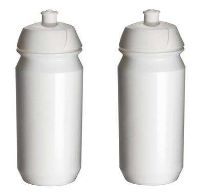 2 x drinkbus - 500 ml - wit bidon