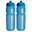 Sticlă de apă 2 x 750 ml  Sticle de băut transparente, de culoare albastră