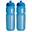 Bouteille d'eau - 2x 750ml - Shiva - Bleu transparent - Bouteille à boire