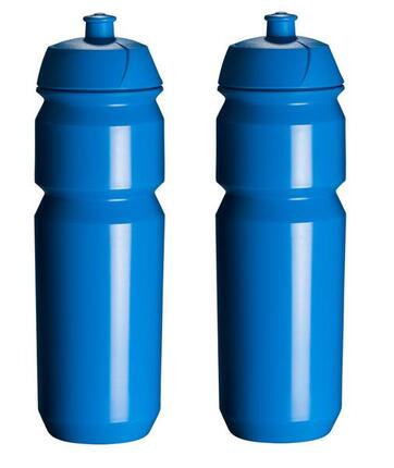 2 x Trinkflaschen - 750 ml - Blaue Trinkflasche