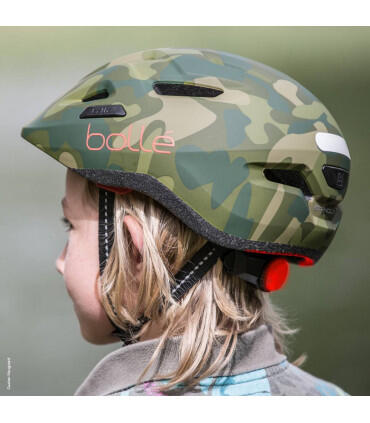 Casco da bici Stance Junior 47-51 cm verde/rosso taglia XS 2/5