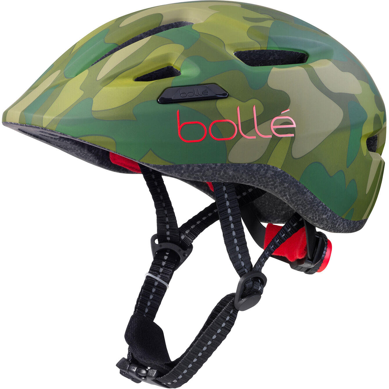 BOLLÉ Fietshelm Stance Junior 47-51 Cm Groen/rood Mt Xs