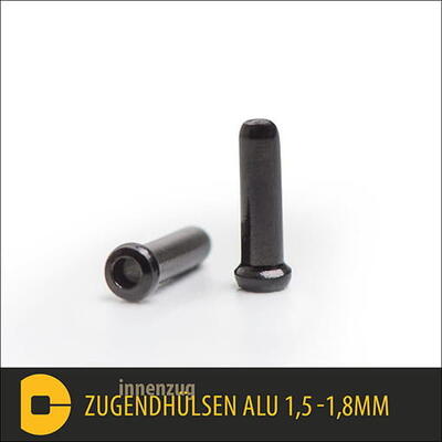 OL Zugendhülsen Alu - schwarz