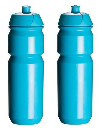 2 x Trinkflaschen - 750 ml - Hellblaue Trinkflasche
