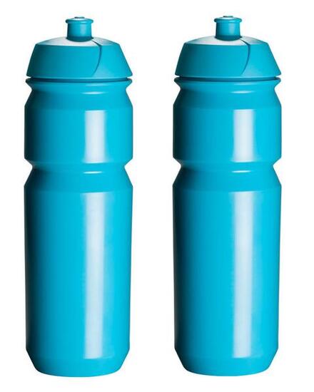 2 x Trinkflaschen - 750 ml - Hellblaue Trinkflasche