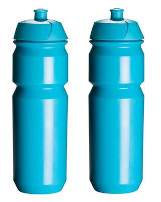 2 x bidons - 750 ml - lichtblauw drinkbus