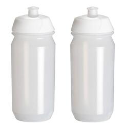 2 x Bouteilles d'eau - 500 ml - Transparentes Bouteille de boisson