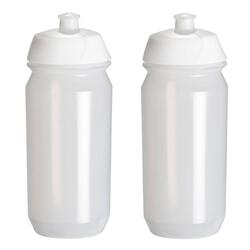 2 x Bouteilles d'eau - 500 ml - Transparentes Bouteille de boisson