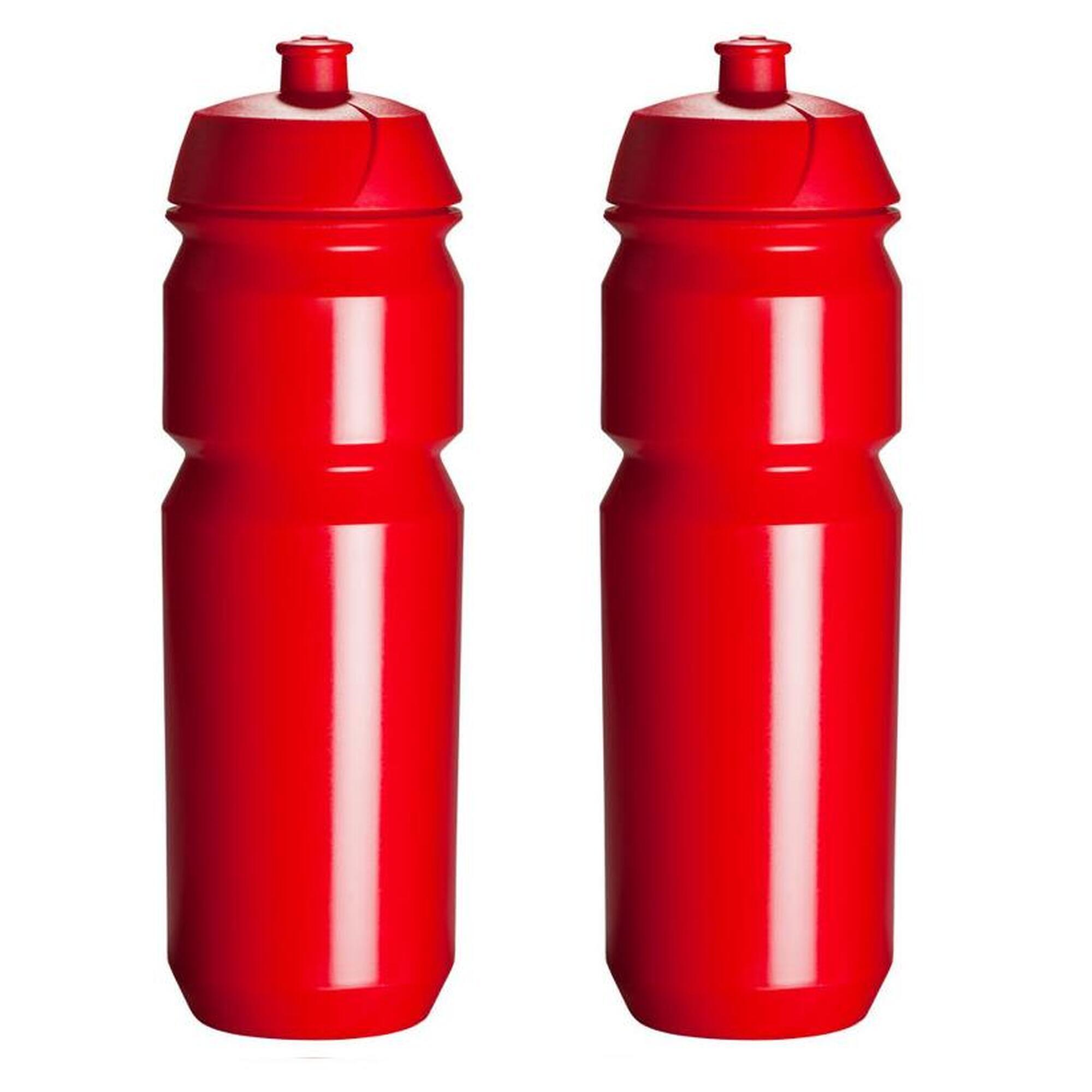TACX Sportwasserflasche – 2x 750 ml – Shiva – Rot – Wasserflasche
