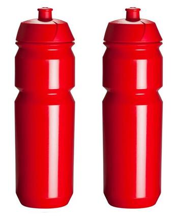 Wasserflasche - 2x 750ml - Shiva - Transparent Blau - Trinkflasche