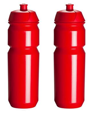 2 x drinkbus - 750 ml - rood bidon