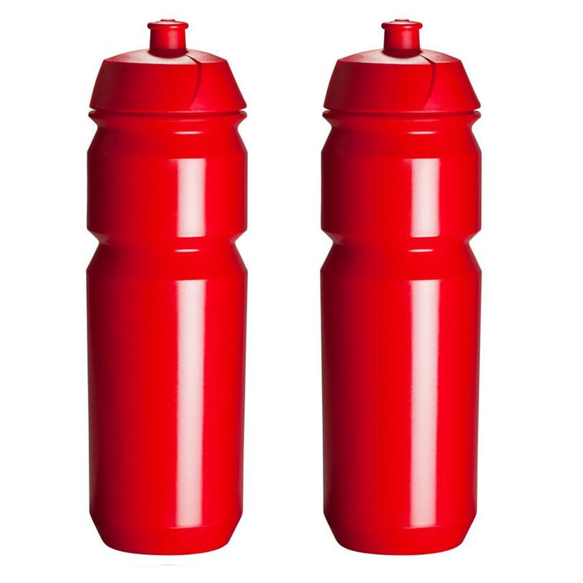 Tacx - Bidon Sport - 2x 750ml - Shiva - Rouge - Bouteille D'Eau - Bidon - Rouge - 750 Ml - Decathlon