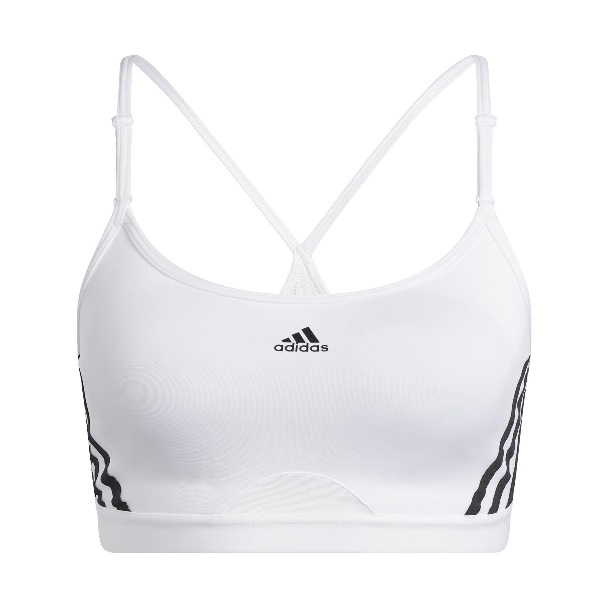 adidas Reggiseno Aeroreact Training Light-Support 3 strisce