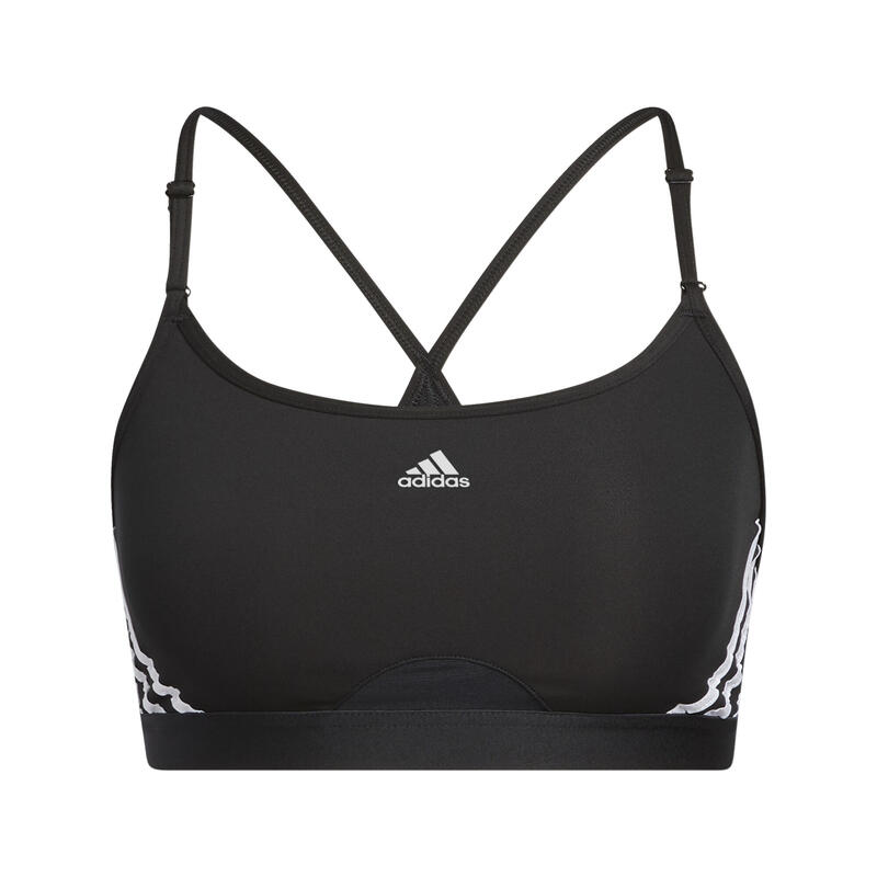 adidas Aeroreact Training Light-Support 3-Stripes Bra