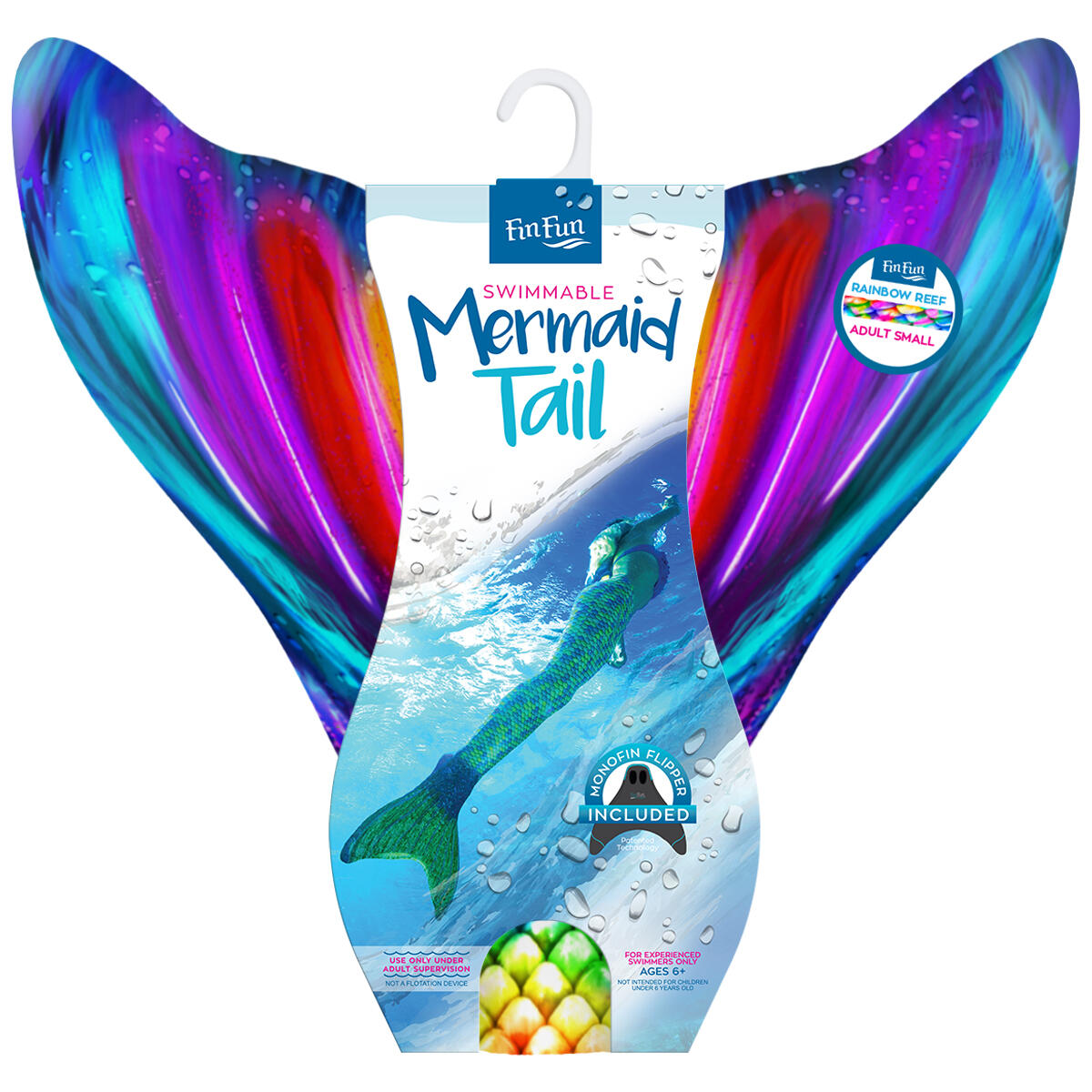 Fin Fun Meerjungfrauenflosse "Mermaidens Original" RAINBOW REEF 7/8