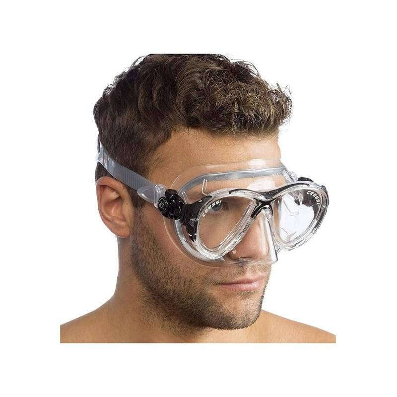Máscara de mergulho e snorkel Cressi Eyes Evo Crystal preto