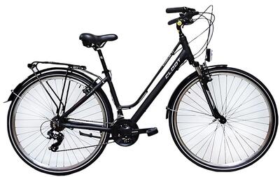 Cloot adventure 7.2 hybride fiets zwart