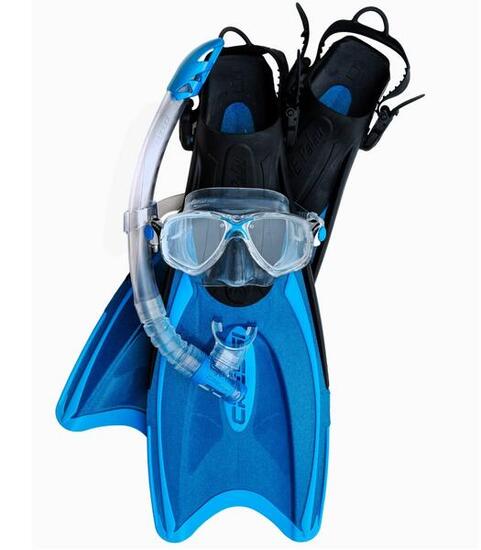 Set immersione Cressi Palau Marea Bag maschera + boccaglio + pinne