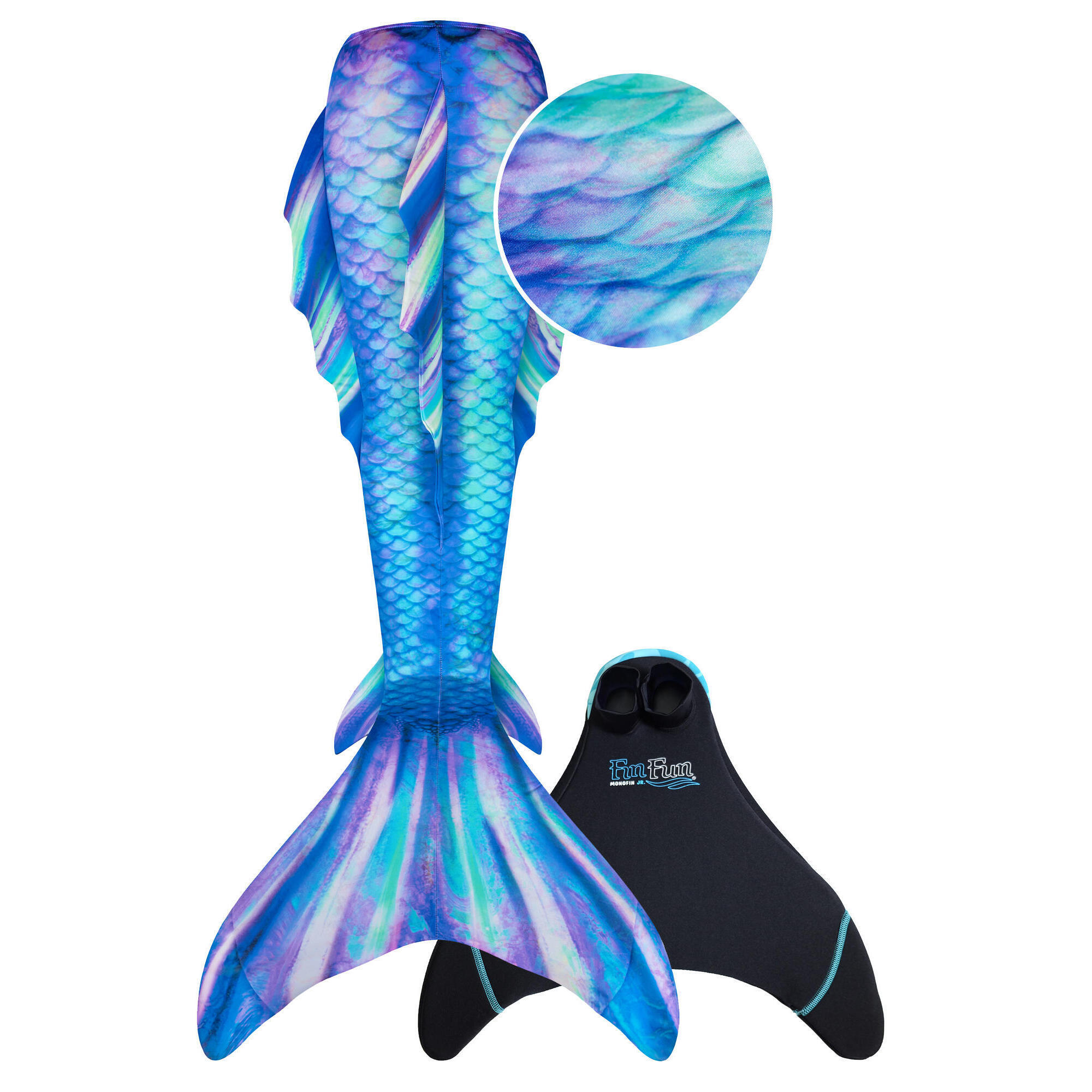 FINFUN Meerjungfrauenflosse Atlantis Edition Pacific Perl für Kinder