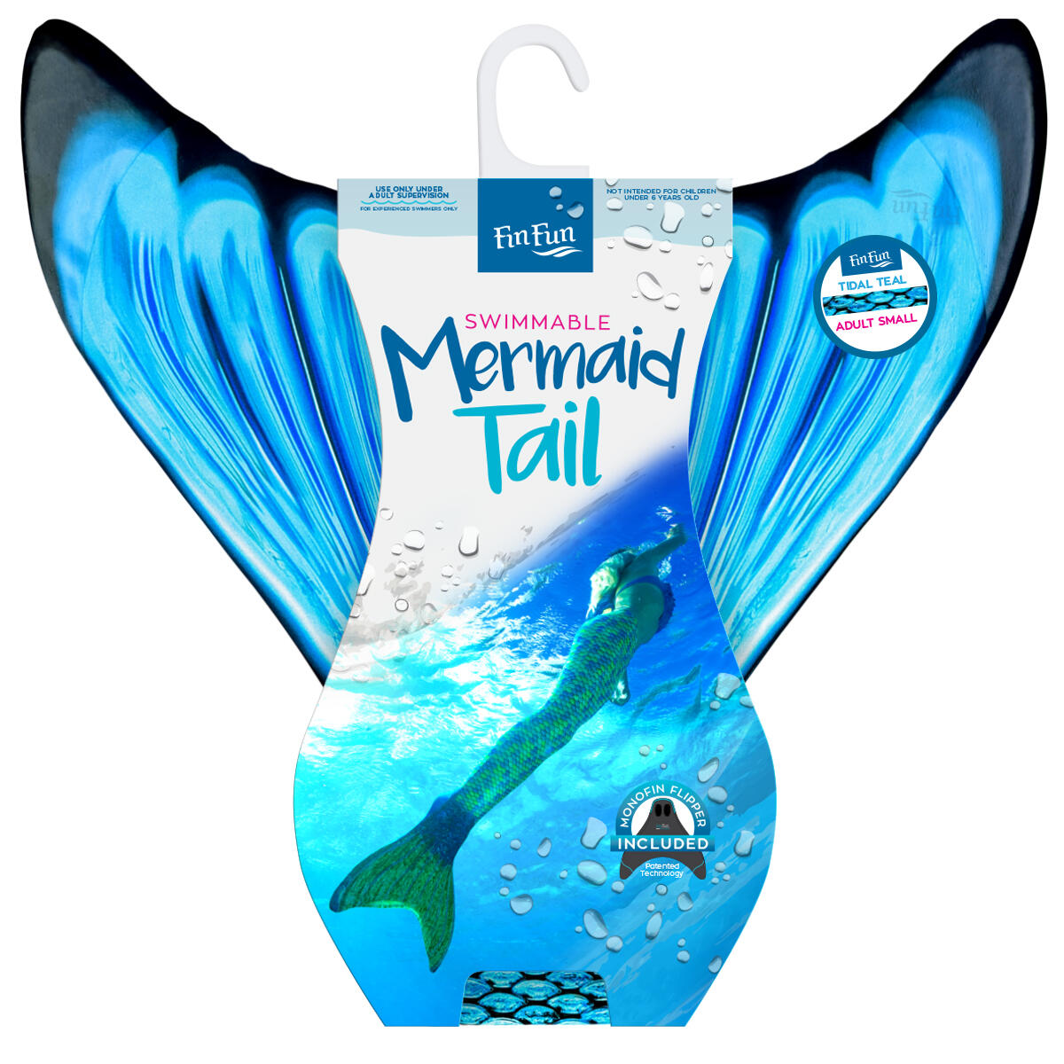 Palme de sirène Fin Fun « Mermaidens Original » TIDAL TEAL 7/8