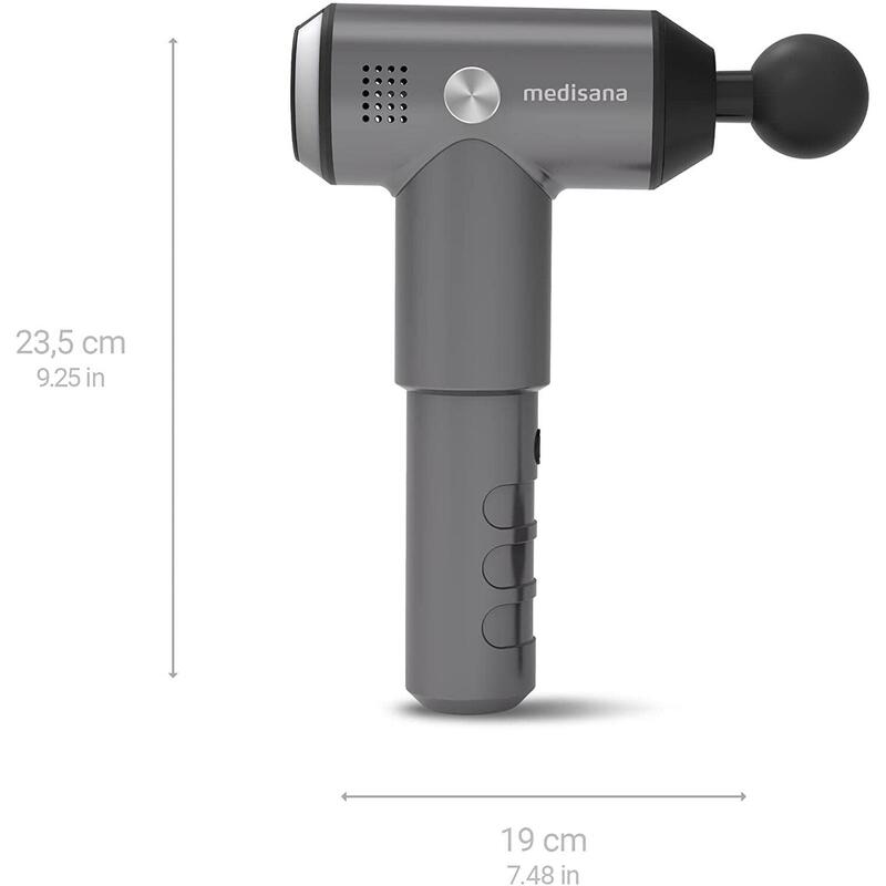 medisana MG 500 Pro Pistolet de massage pour automassage épaules, poitrine, dos