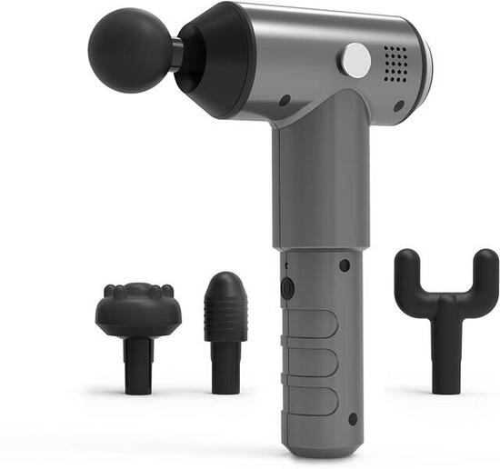 medisana MG 500 Massage Gun Pro – Kraftvolle Tiefengewebsmassage, 4 Aufsätze