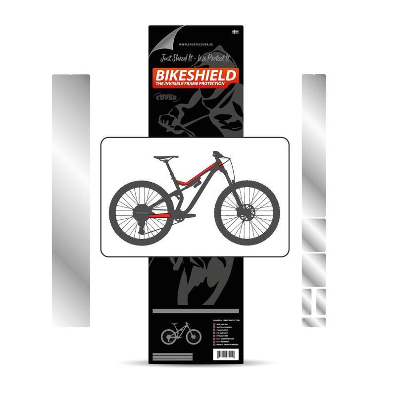 Bikeshield protezione telaio Luce lucida protezione adesiva | pellicola bici