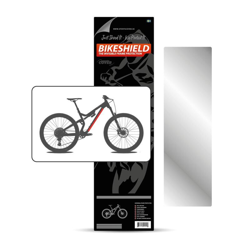 Bikeshield frame bescherming Tube shield large matte protectie sticker