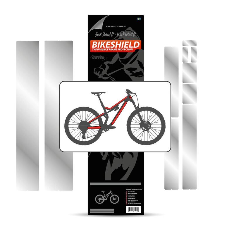 Bikeshield frame bescherming Basix Glossy protectie sticker | fiets folie