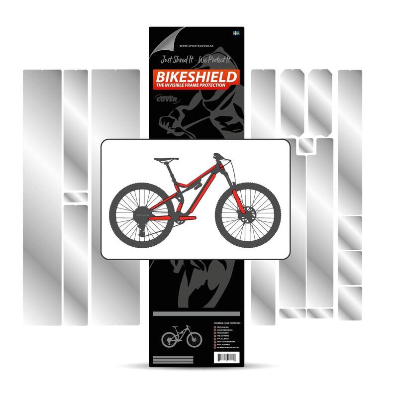 Bikeshield frame bescherming Premium Glossy protectie sticker | fiets folie