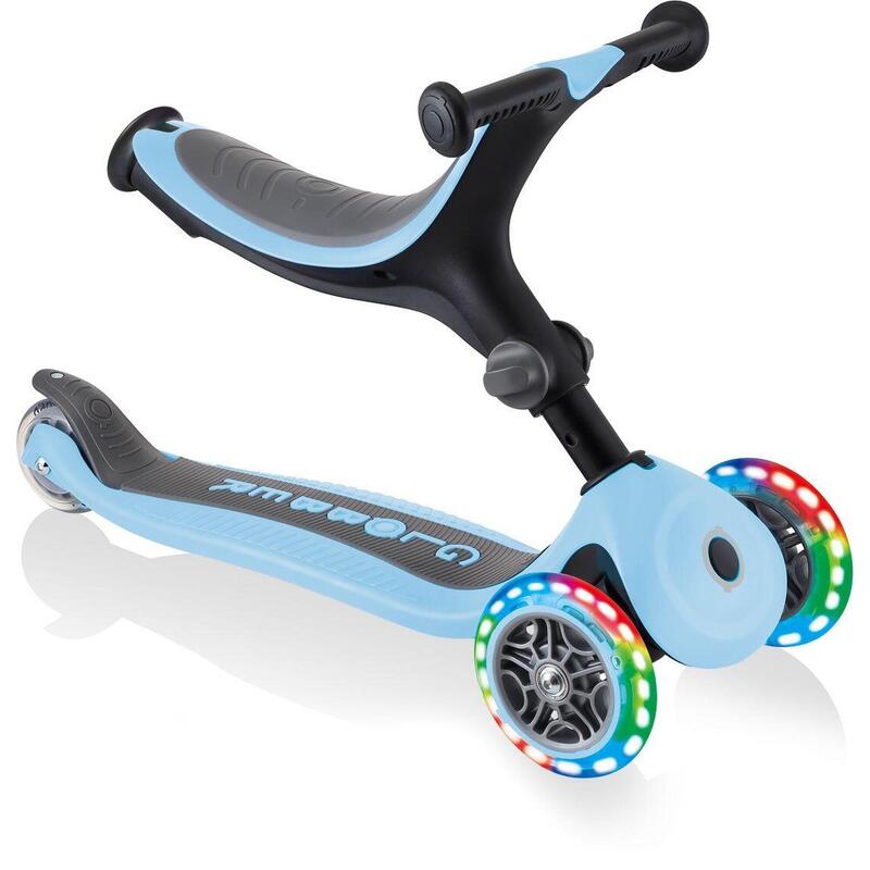 Scooter Laufrad / Dreirad  GO UP Foldable Plus Lights  Pastel blau