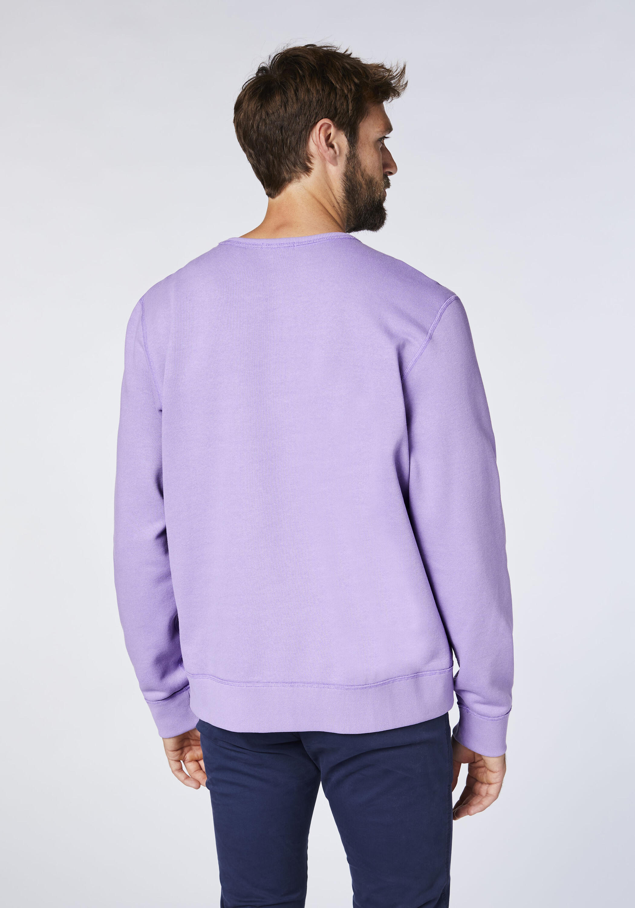 Sweater im Basic-Look mit Logo-Motiv 5/7