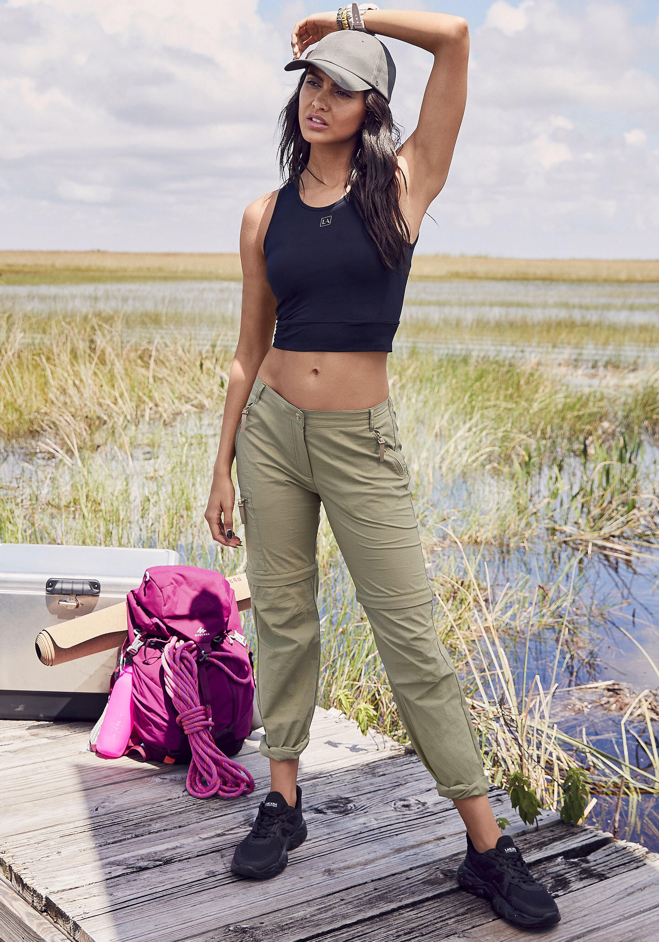 LASCANA ACTIVE Damen Trekkinghose