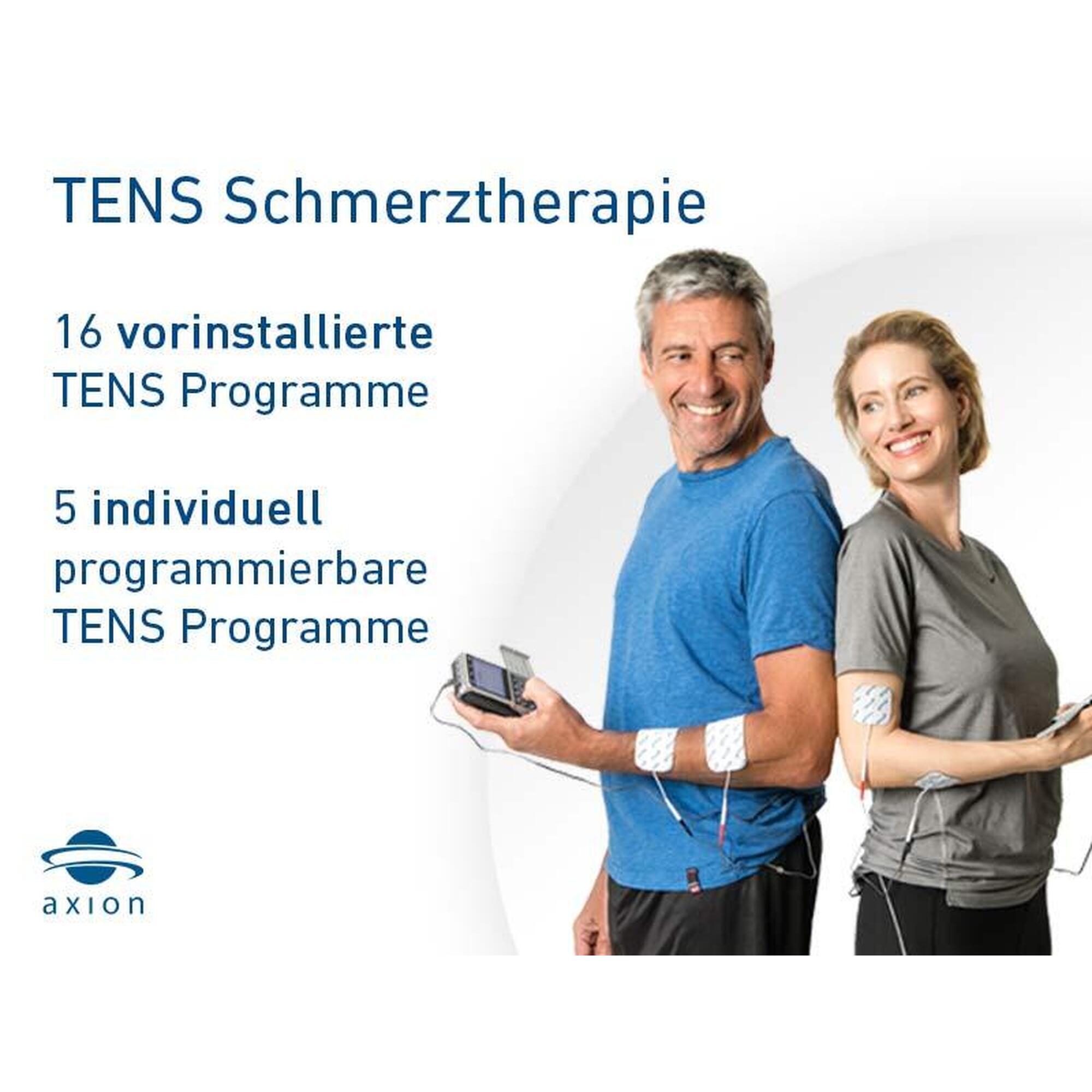 TENS-EMS 4 Kanal Kombigerät STIM-PRO X9+ & 8 Stk 5x5 cm Elektroden-Pads