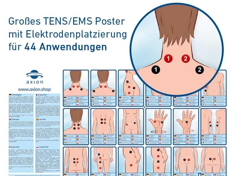 Estimulador de nervos e músculos-Aparelho combinado TENS-EMS 4 canais STIM-PRO 6/7
