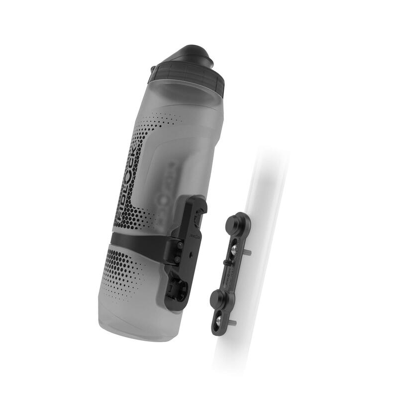 TWIST Bottle 800 + Bike Base Set - transparent noir