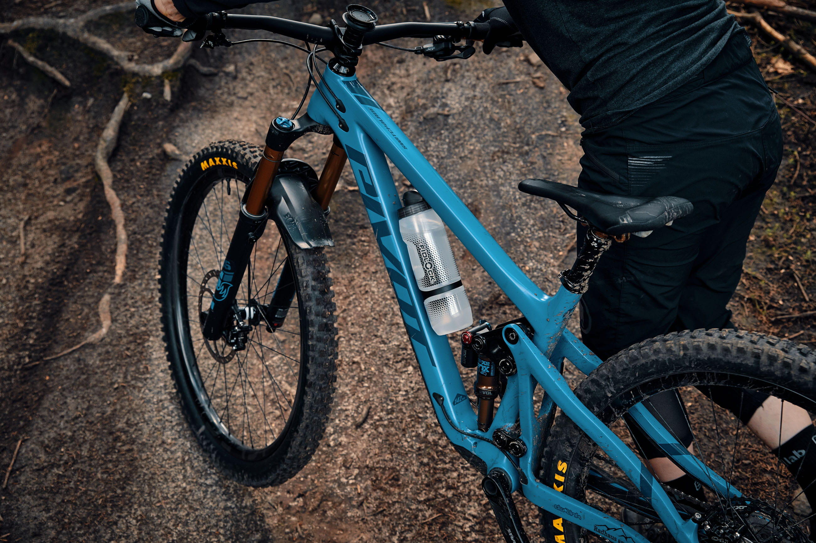 TWIST Bottle 800 + Bike Base Set - transparent noir 5/6