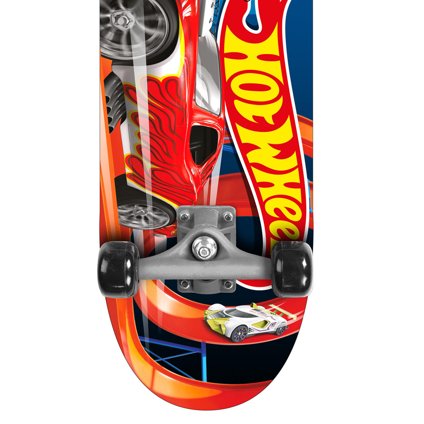 Skateboarden 28x8 inch Hot Wheels zwart 3/3