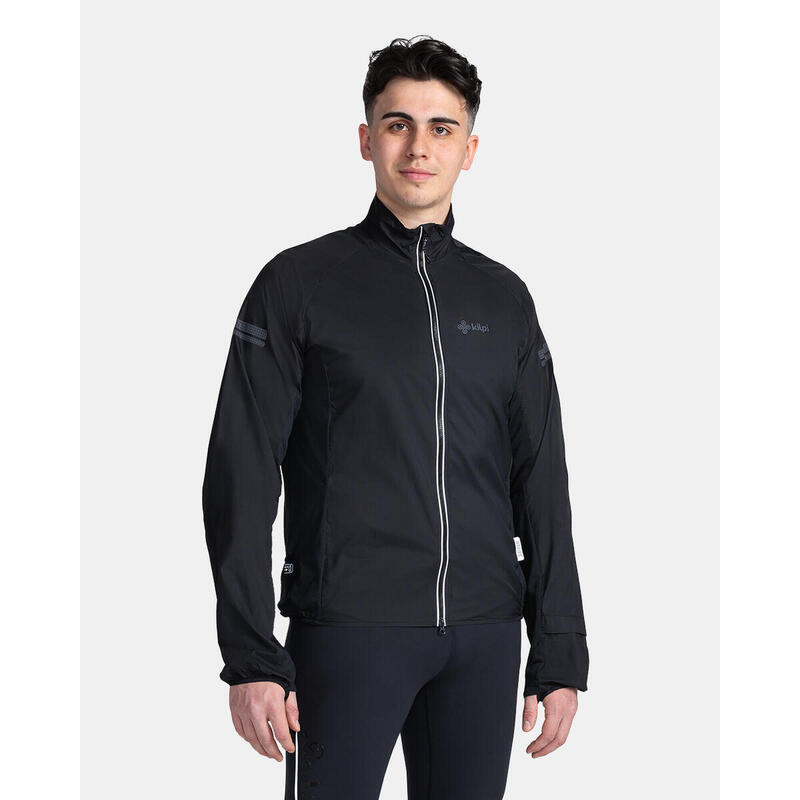 Chaqueta cortavientos Running Hombre perlante Kalenji Run Rain negro -  Decathlon