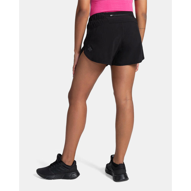 Pantalón corto de running transpirable para mujer LAPINA-W KILPI Negro