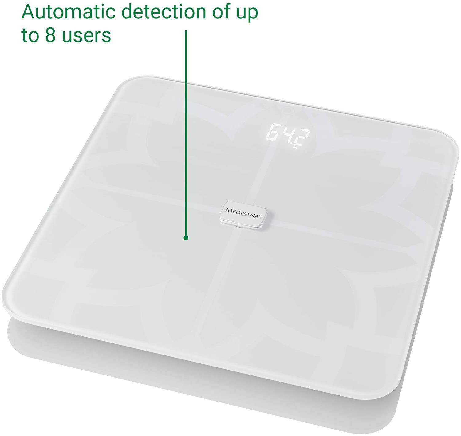 Báscula digital MEDISANA BS 450 - Hasta 180KG - App - Color Blanco 2/7