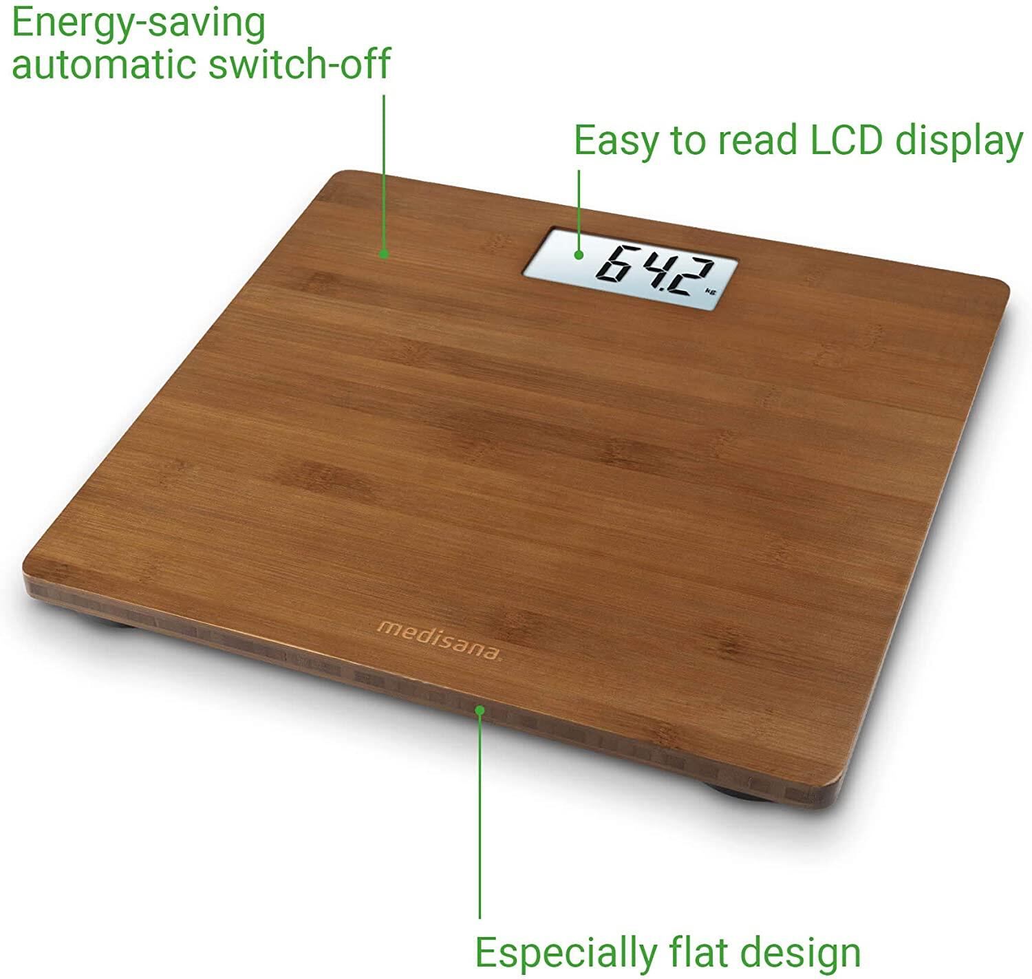 Báscula digital MEDISANA BS 450 - Hasta 180KG - App Color Madera 3/7