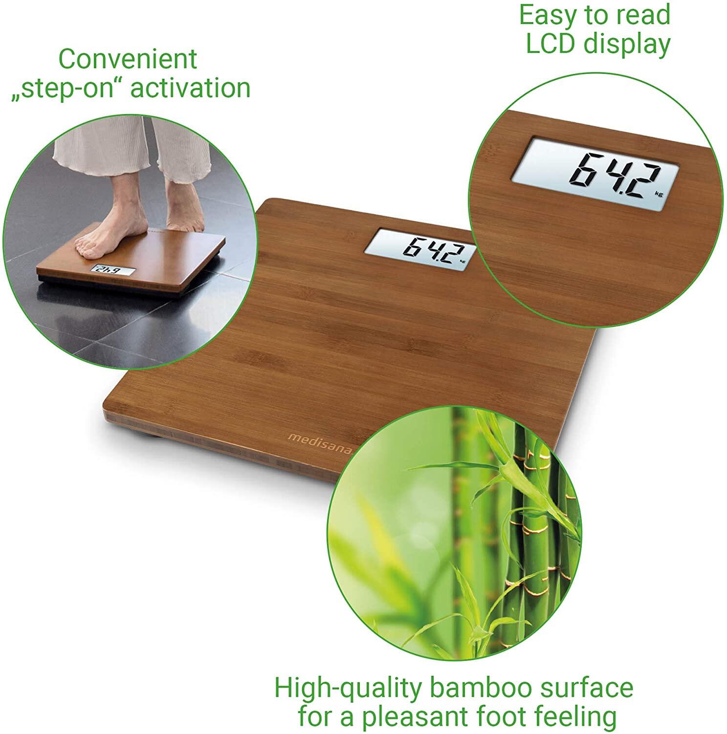 Báscula digital MEDISANA BS 450 - Hasta 180KG - App Color Madera 5/7