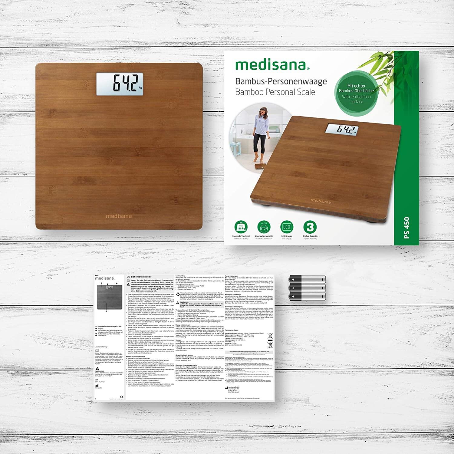 Báscula digital MEDISANA BS 450 - Hasta 180KG - App Color Madera 6/7