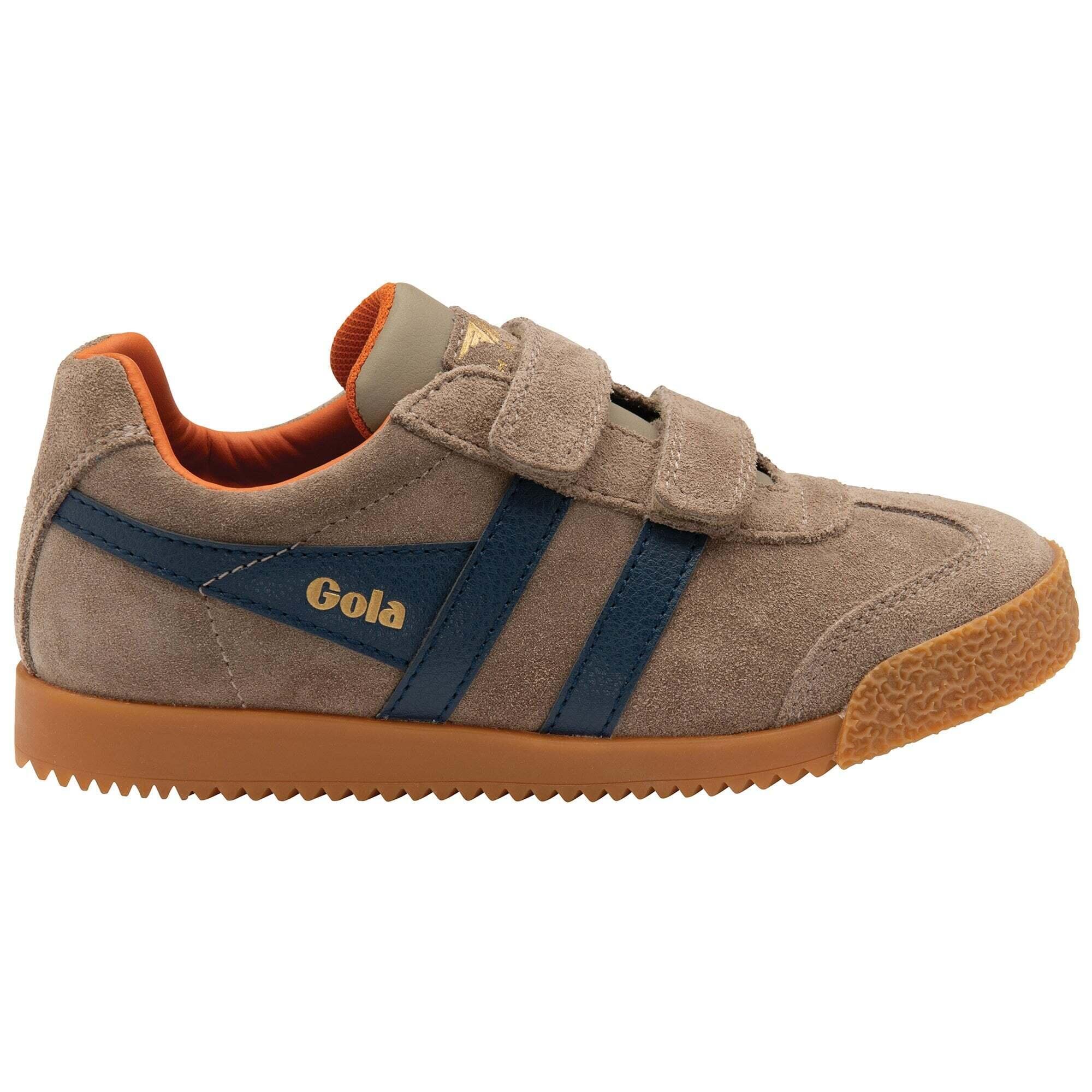 Gola - Baskets Enfant Gola Harrier Strap - Baskets - Bleu|marron - 37 - Decathlon
