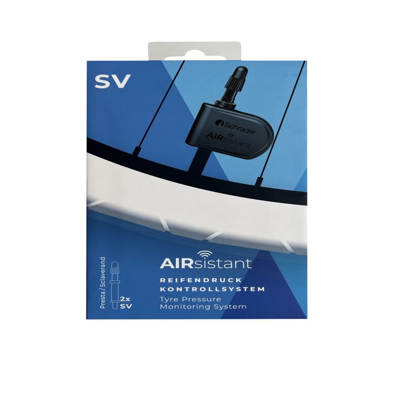 AIRsistant – 2 Capteurs – Valve Presta (SV) | Manomètre numérique pour pneu