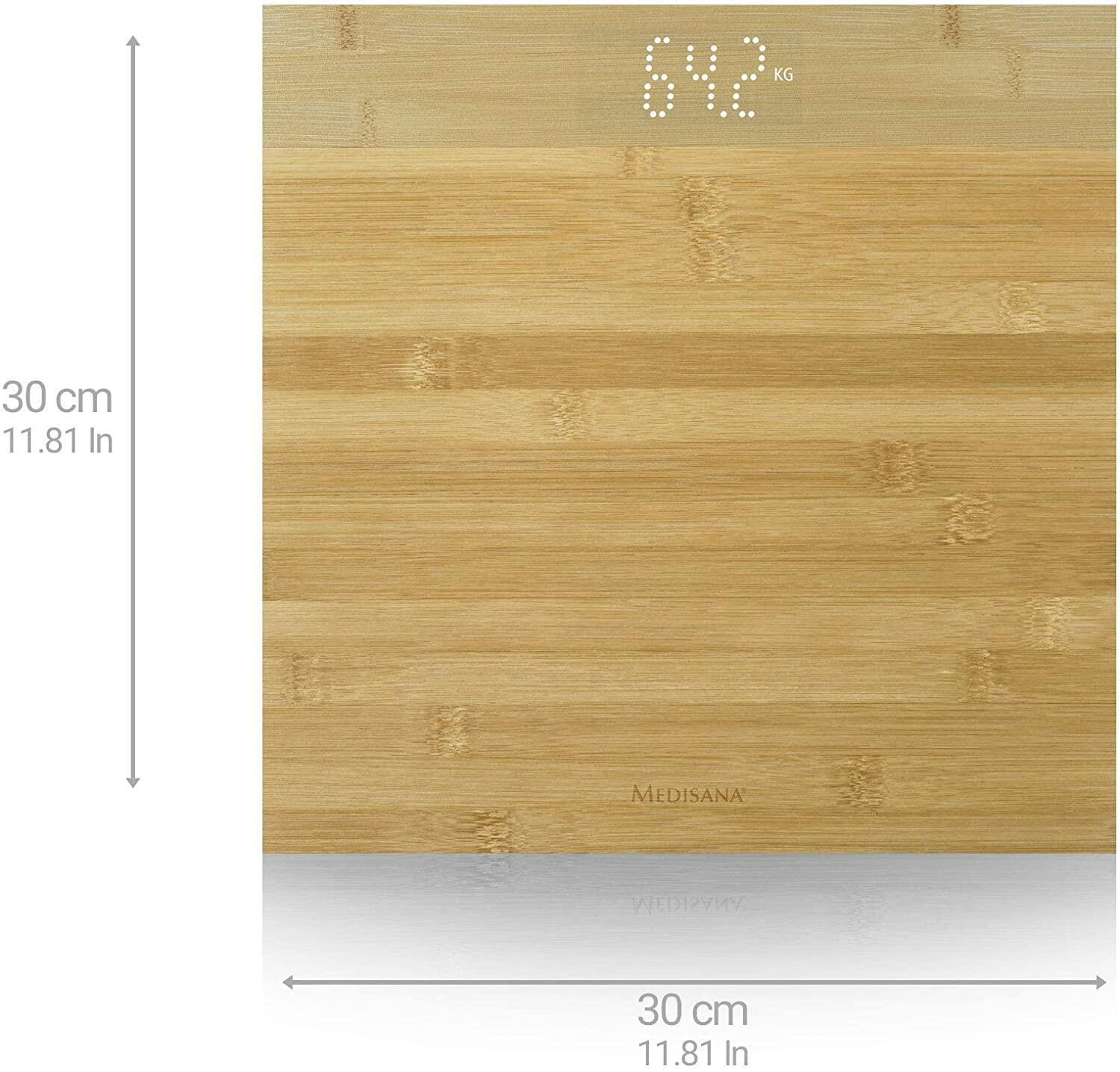 Báscula digital MEDISANA BS 440 - Hasta 180KG - App Color Bambú 2/7