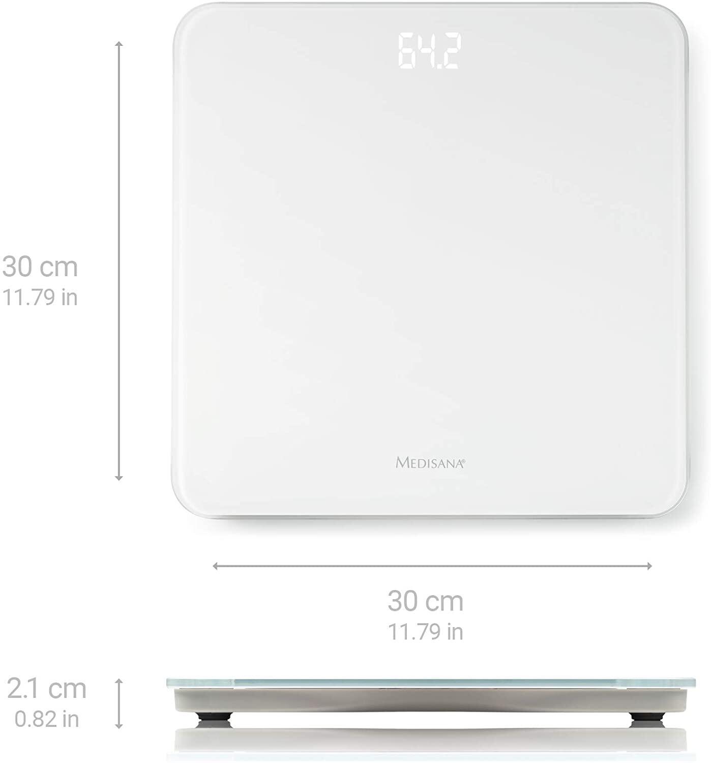 Báscula de baño digital MEDISANA PS 435|Hasta 180 kg -Pantalla LED invisible 3/7