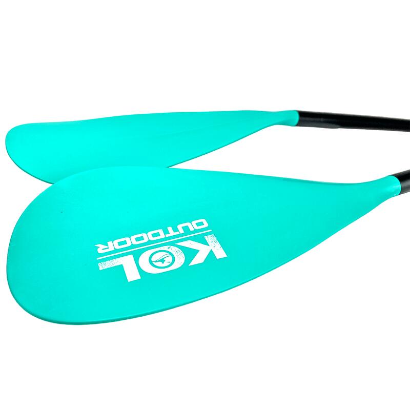 Pack 5 pagaies double usage (SUP et Kayak) - Vert Aquamarine